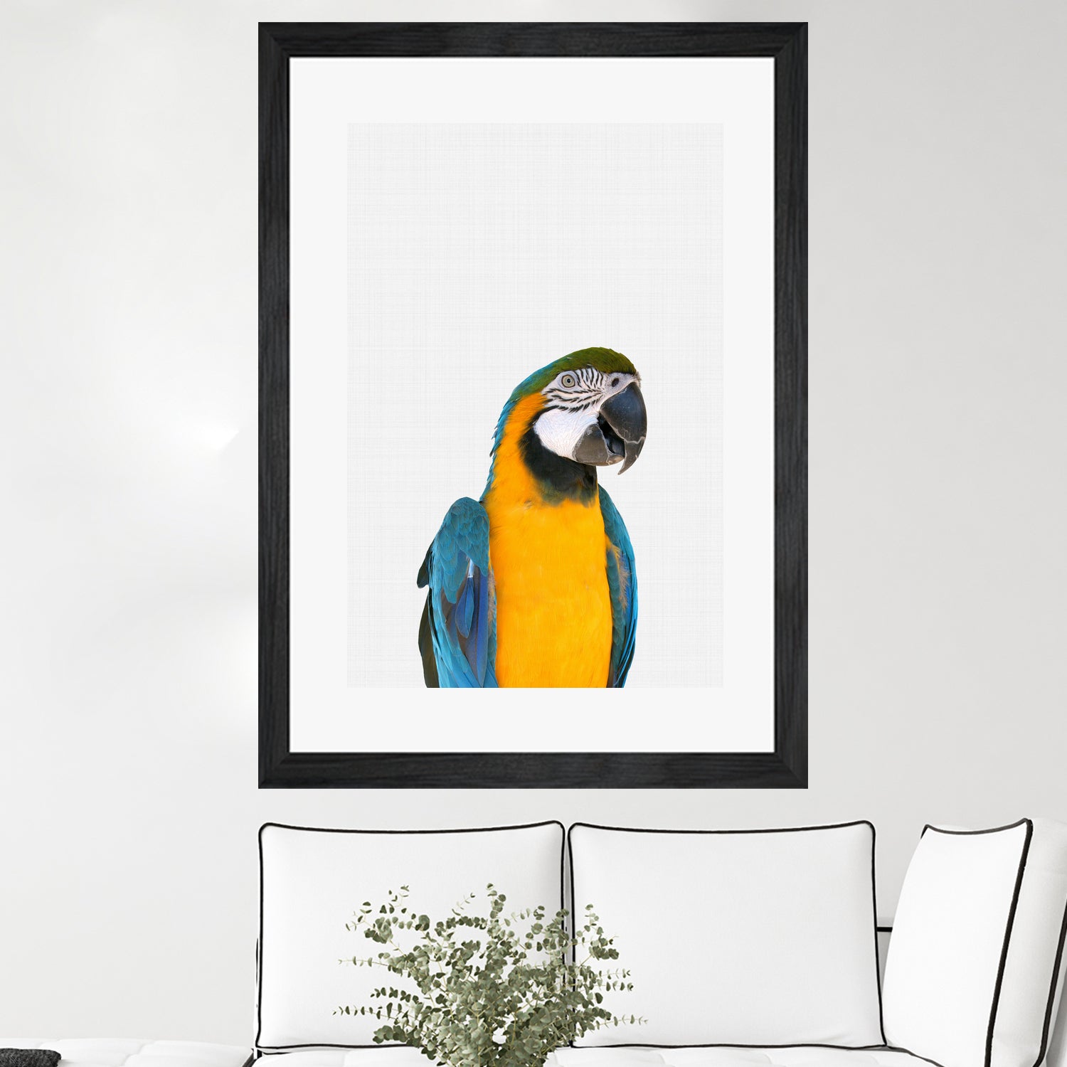 Macaw Parrot by Justinas Jokubauskas on GIANT ART - yellow photo manipulation