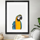 Macaw Parrot by Justinas Jokubauskas on GIANT ART - yellow photo manipulation