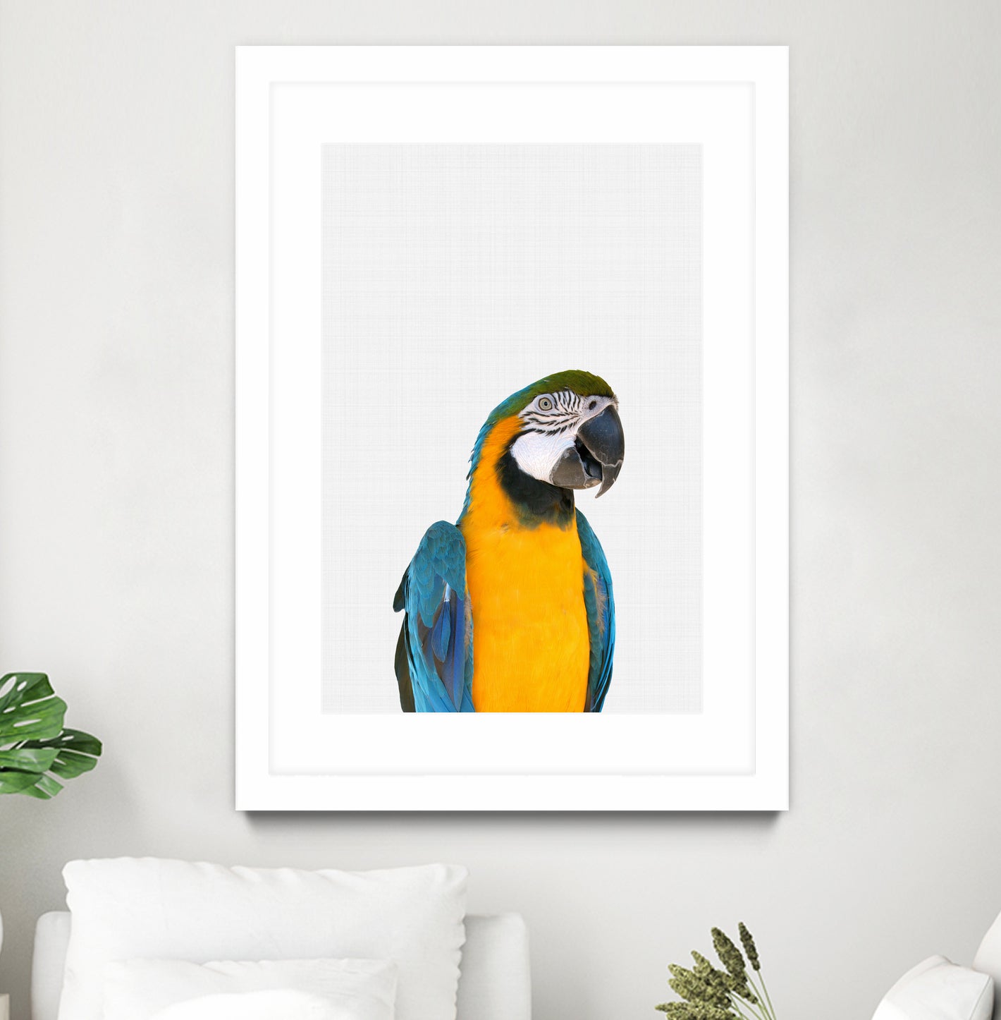 Macaw Parrot by Justinas Jokubauskas on GIANT ART - yellow photo manipulation