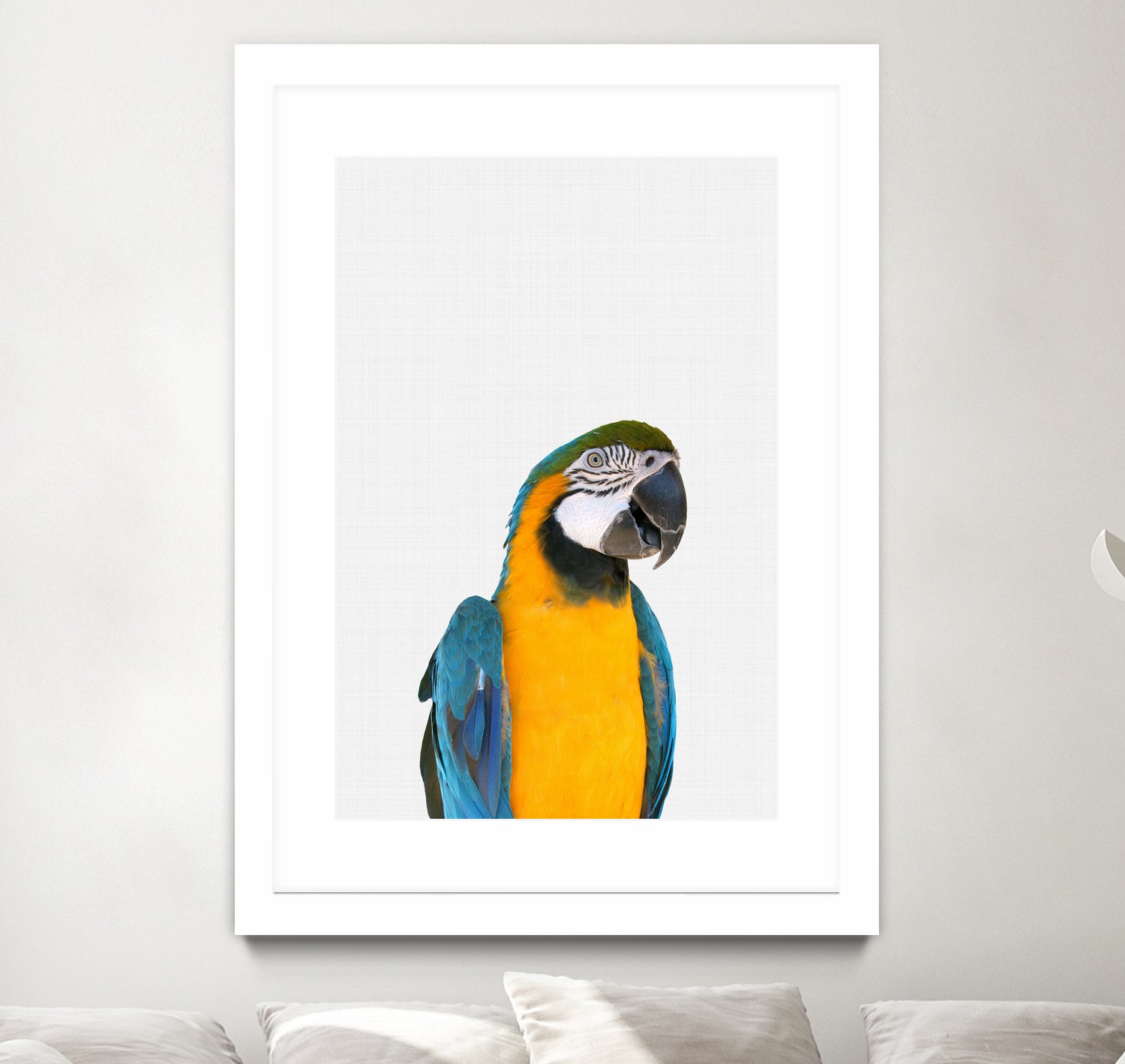 Macaw Parrot by Justinas Jokubauskas on GIANT ART - yellow photo manipulation