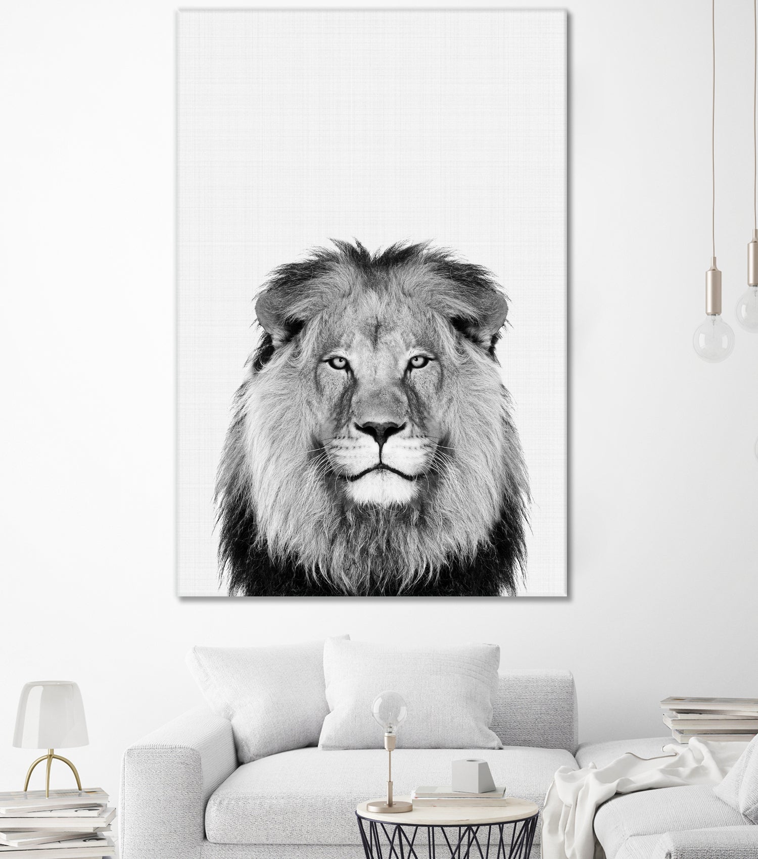 Lion Portrait by Justinas Jokubauskas on GIANT ART - black photo manipulation