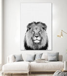 Lion Portrait by Justinas Jokubauskas on GIANT ART - black photo manipulation