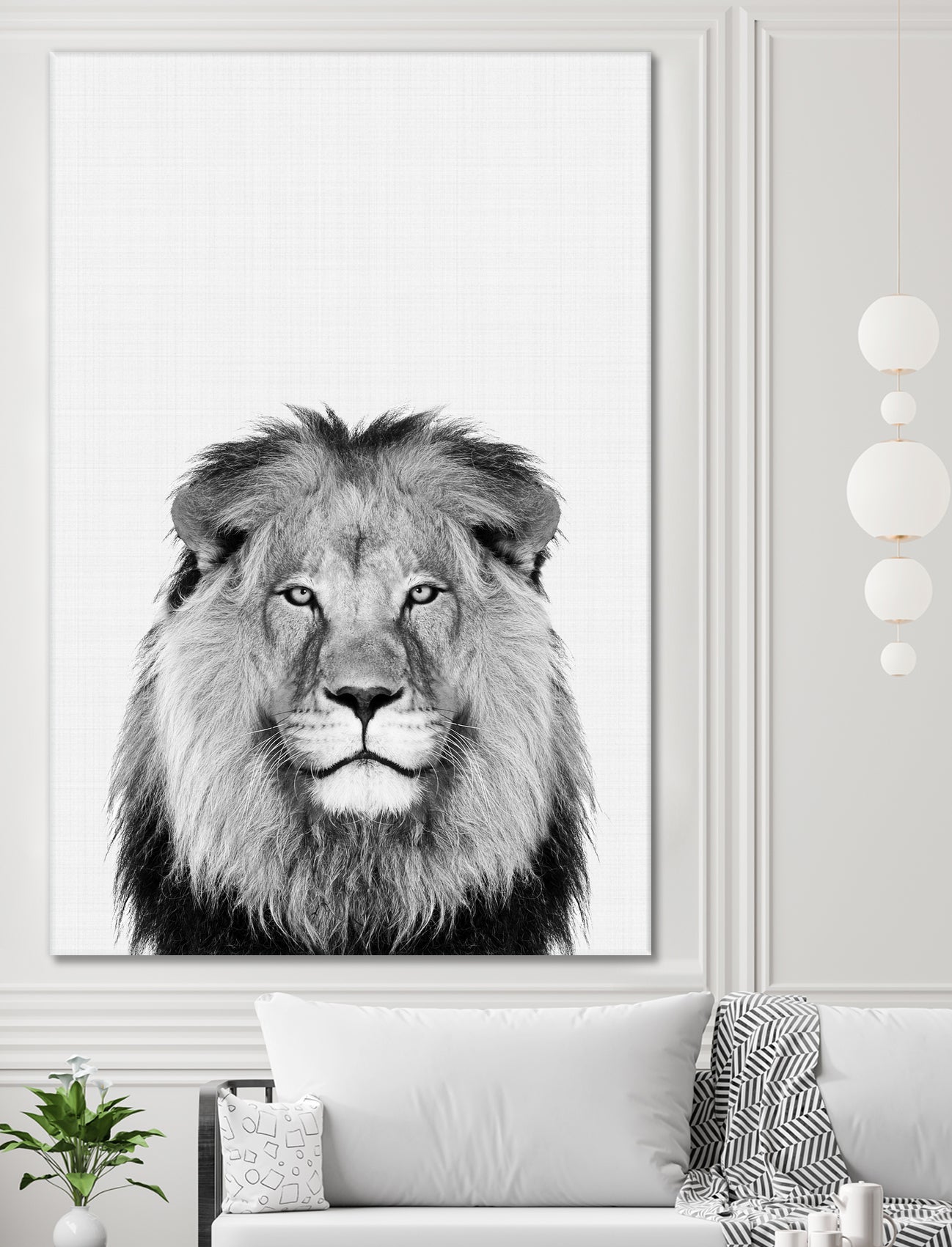 Lion Portrait by Justinas Jokubauskas on GIANT ART - black photo manipulation