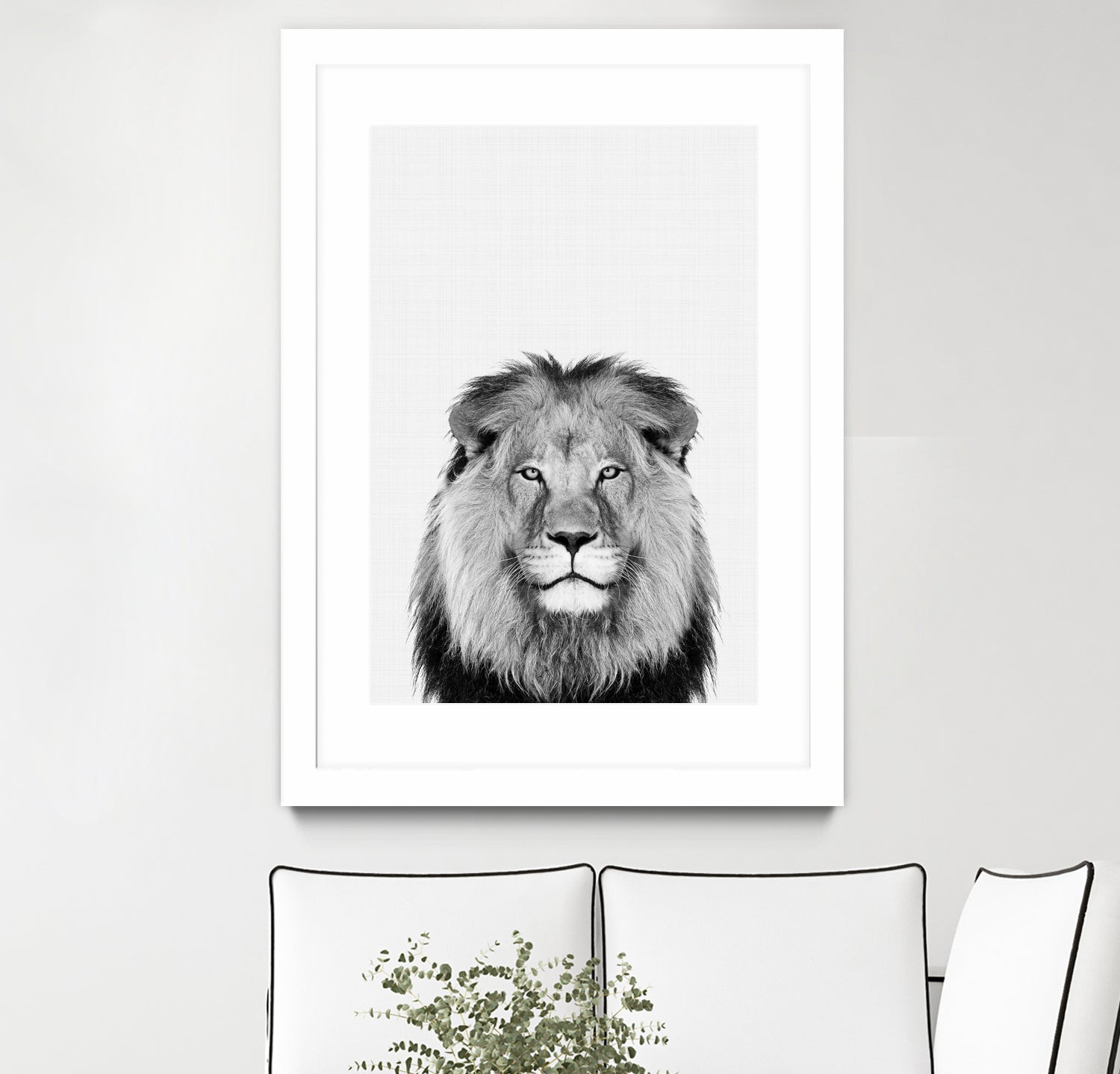 Lion Portrait by Justinas Jokubauskas on GIANT ART - black photo manipulation