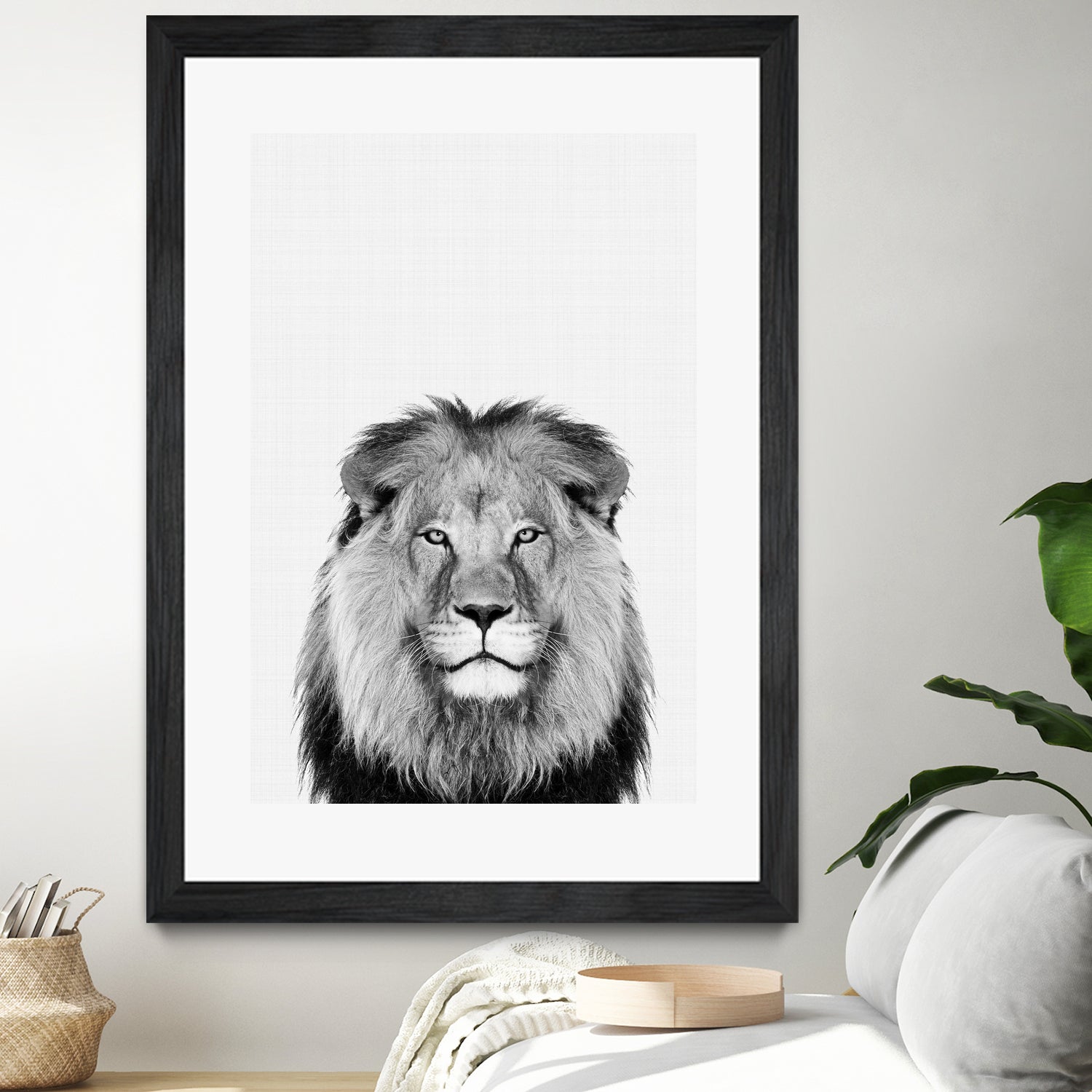 Lion Portrait by Justinas Jokubauskas on GIANT ART - black photo manipulation