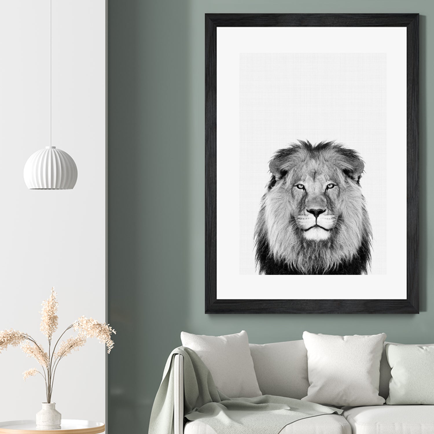 Lion Portrait by Justinas Jokubauskas on GIANT ART - black photo manipulation