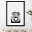 Lion Portrait by Justinas Jokubauskas on GIANT ART - black photo manipulation