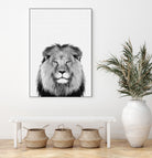 Lion Portrait by Justinas Jokubauskas on GIANT ART - black photo manipulation