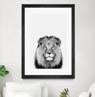 Lion Portrait by Justinas Jokubauskas on GIANT ART - black photo manipulation