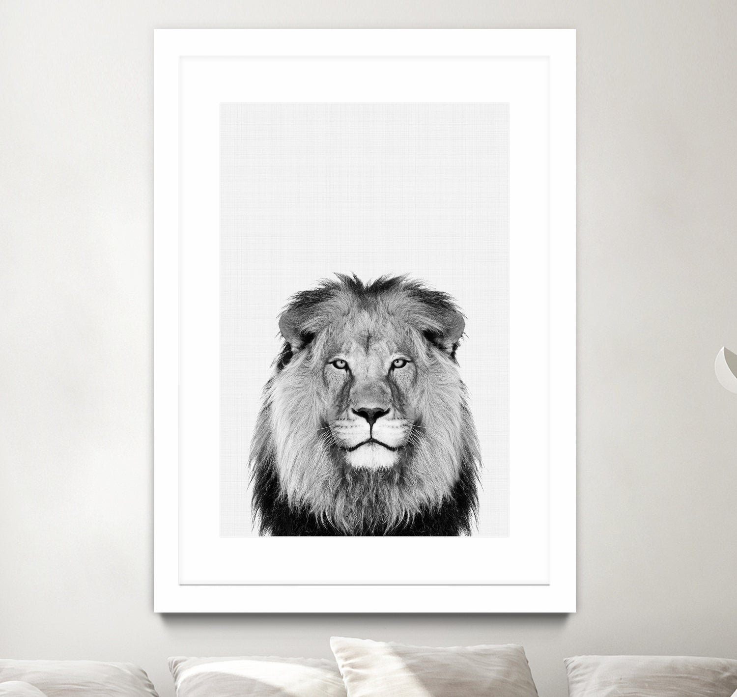 Lion Portrait by Justinas Jokubauskas on GIANT ART - black photo manipulation