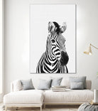 Zebra Portrait by Justinas Jokubauskas on GIANT ART - black photo manipulation