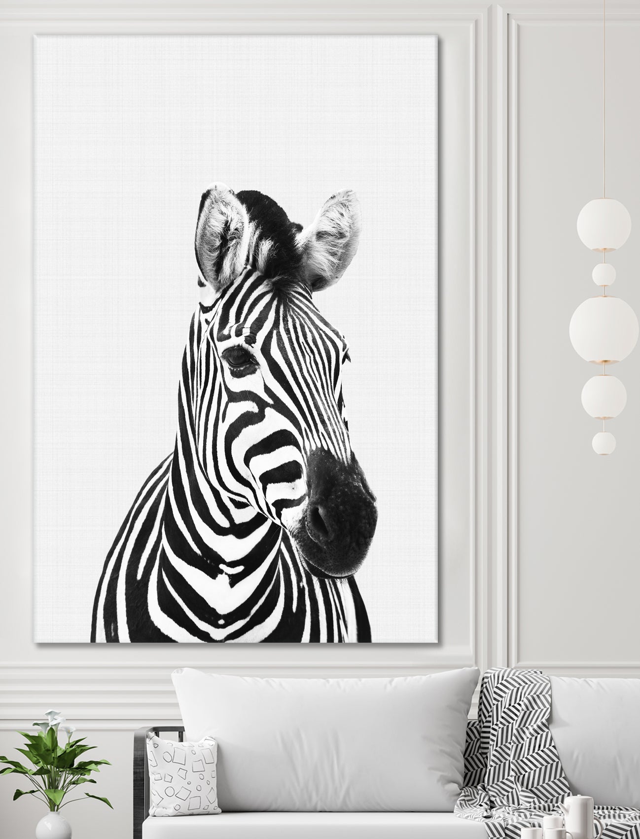 Zebra Portrait by Justinas Jokubauskas on GIANT ART - black photo manipulation