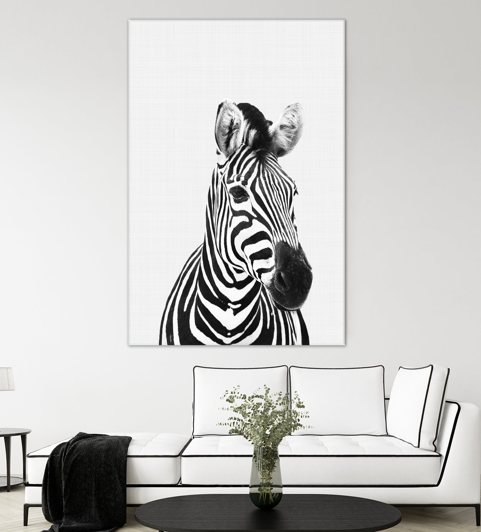 Zebra Portrait by Justinas Jokubauskas on GIANT ART - black photo manipulation