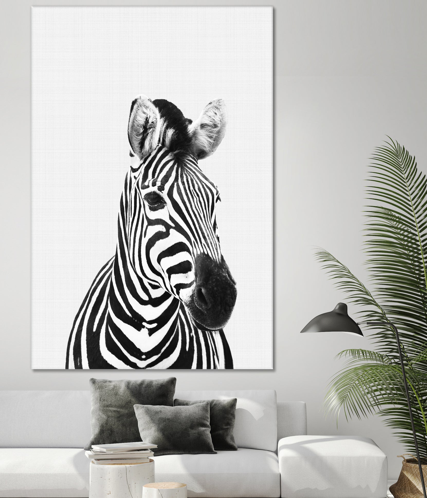 Zebra Portrait by Justinas Jokubauskas on GIANT ART - black photo manipulation