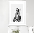 Zebra Portrait by Justinas Jokubauskas on GIANT ART - black photo manipulation