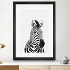 Zebra Portrait by Justinas Jokubauskas on GIANT ART - black photo manipulation