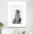 Zebra Portrait by Justinas Jokubauskas on GIANT ART - black photo manipulation