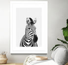 Zebra Portrait by Justinas Jokubauskas on GIANT ART - black photo manipulation