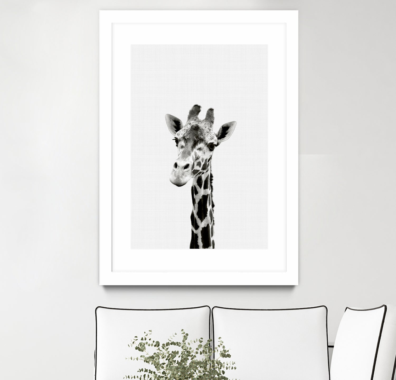 Giraffe Portrait by Justinas Jokubauskas on GIANT ART - black photo manipulation