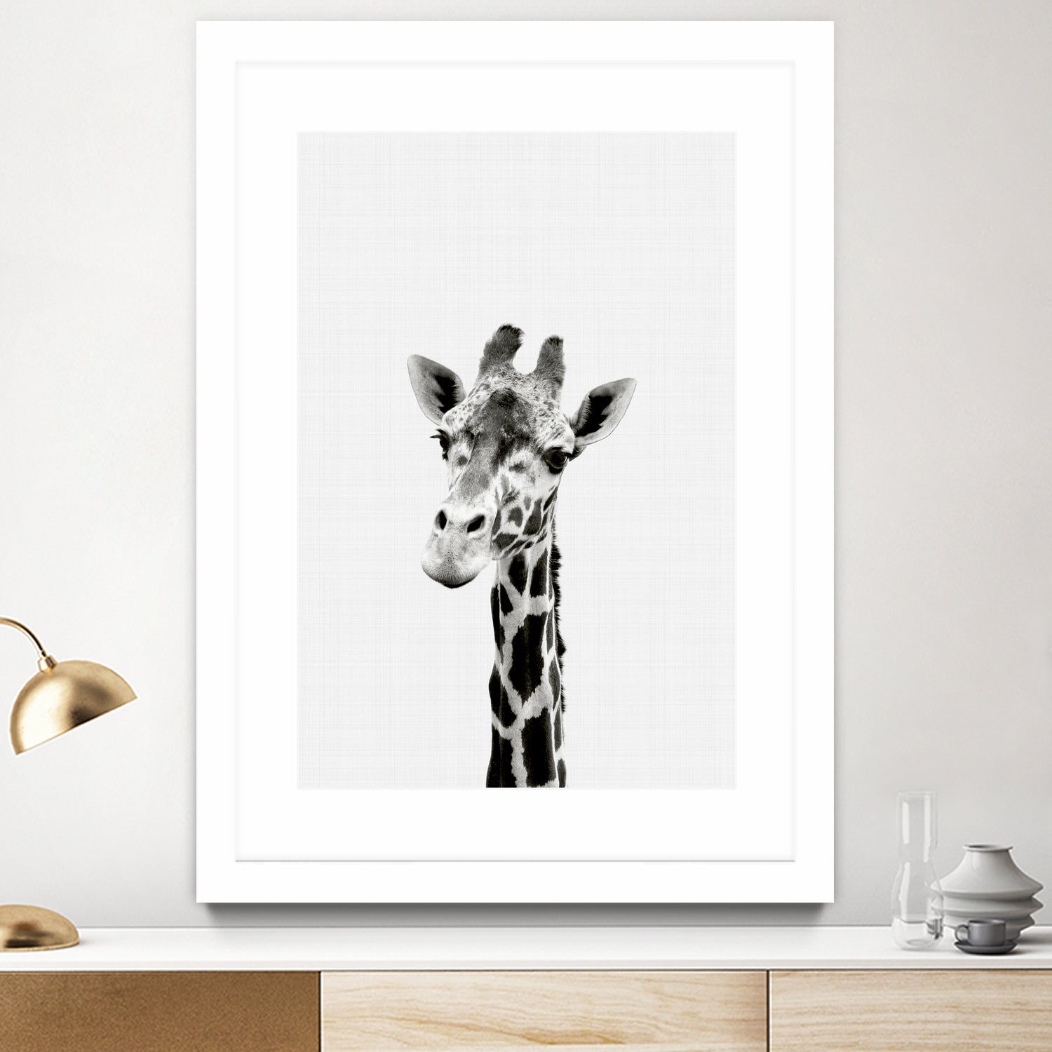 Giraffe Portrait by Justinas Jokubauskas on GIANT ART - black photo manipulation