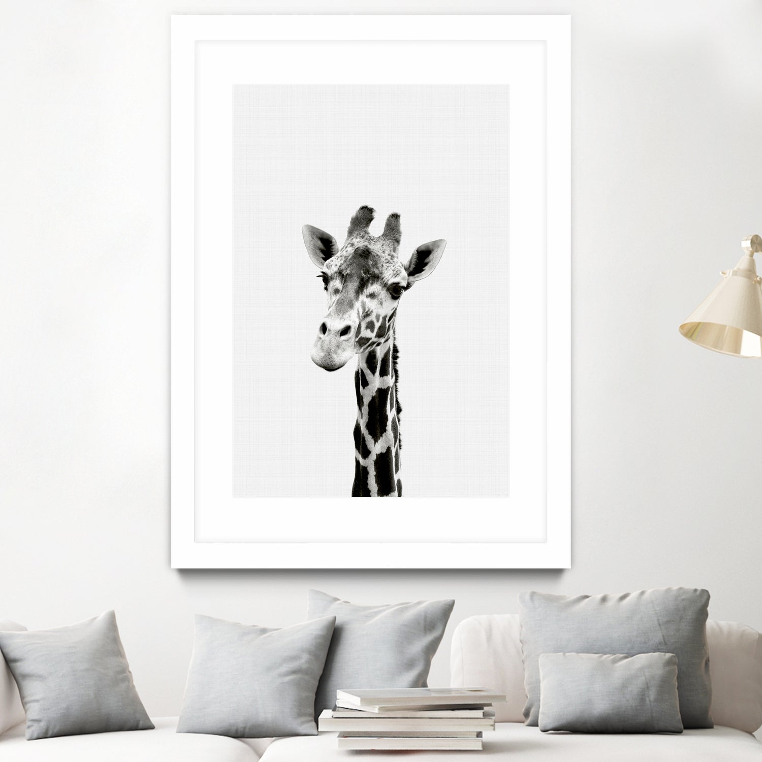 Giraffe Portrait by Justinas Jokubauskas on GIANT ART - black photo manipulation