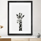 Giraffe Portrait by Justinas Jokubauskas on GIANT ART - black photo manipulation