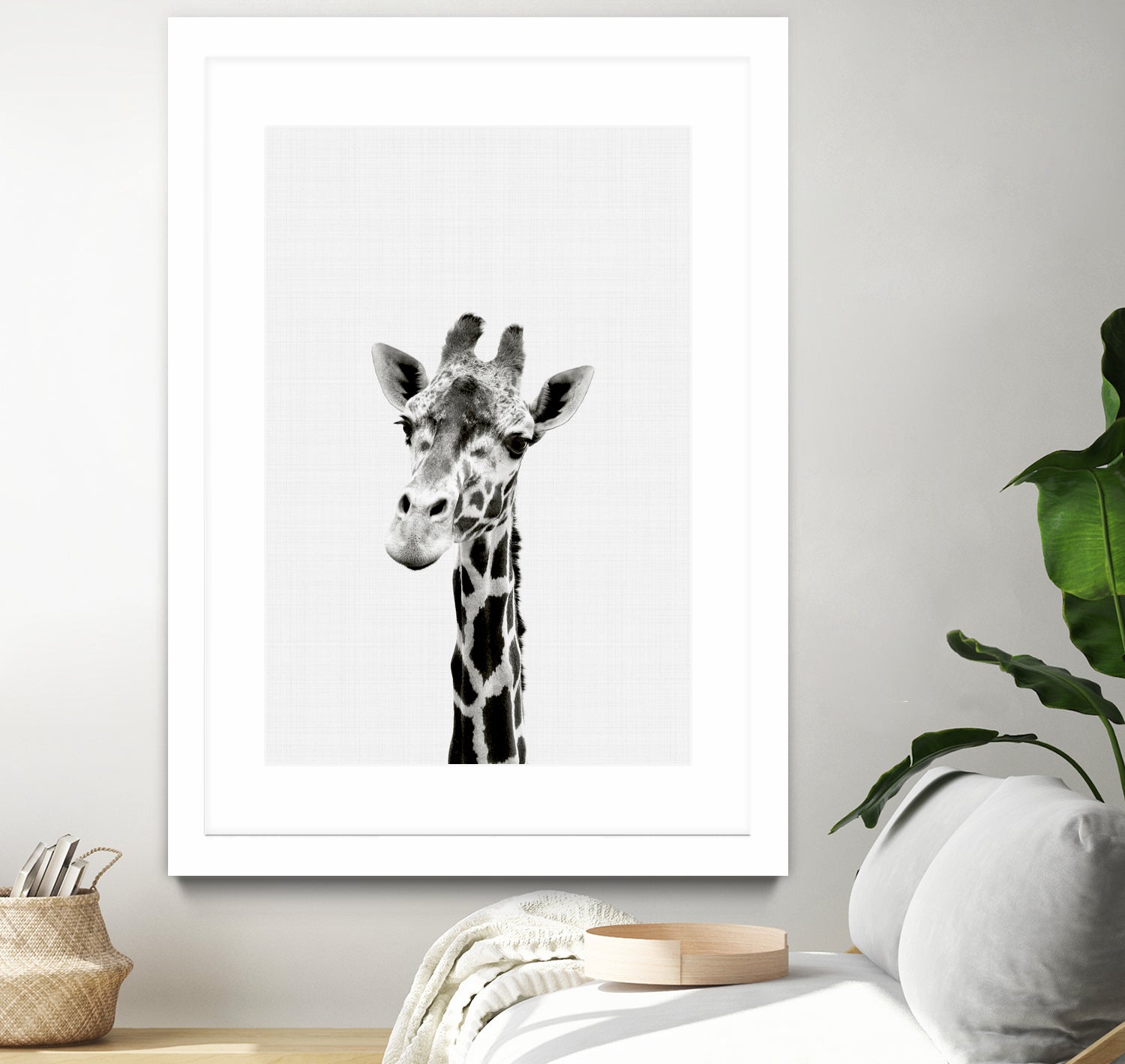 Giraffe Portrait by Justinas Jokubauskas on GIANT ART - black photo manipulation