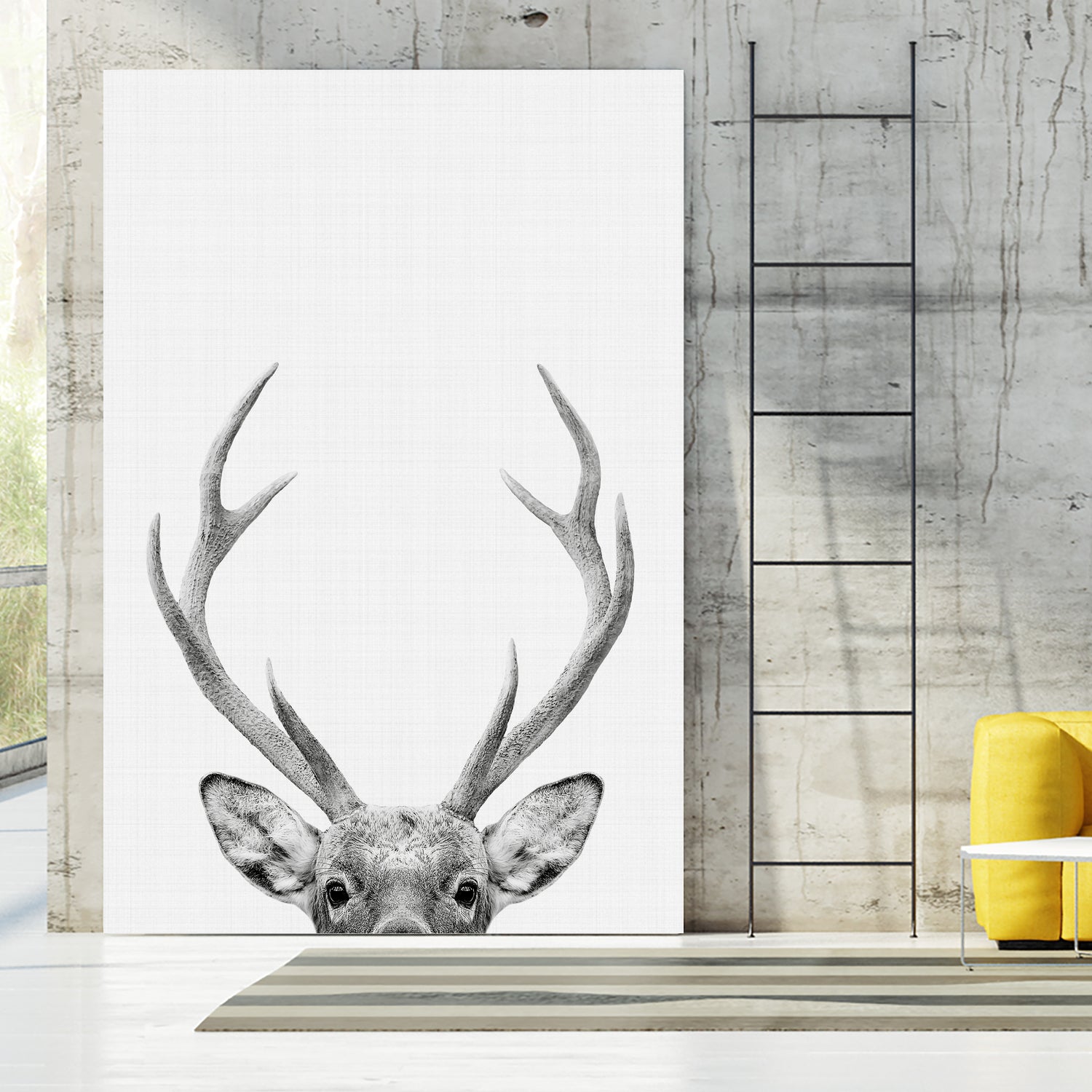 Deer Portrait by Justinas Jokubauskas on GIANT ART - black photo manipulation