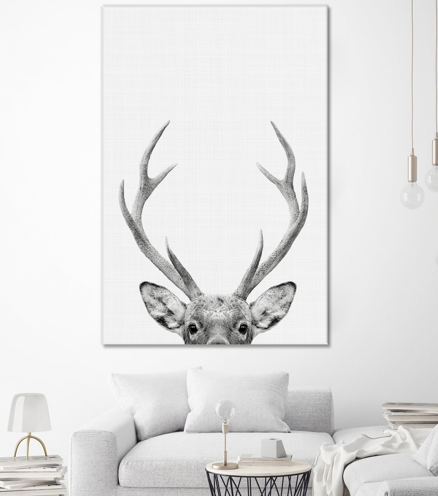 Deer Portrait by Justinas Jokubauskas on GIANT ART - black photo manipulation