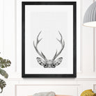 Deer Portrait by Justinas Jokubauskas on GIANT ART - black photo manipulation