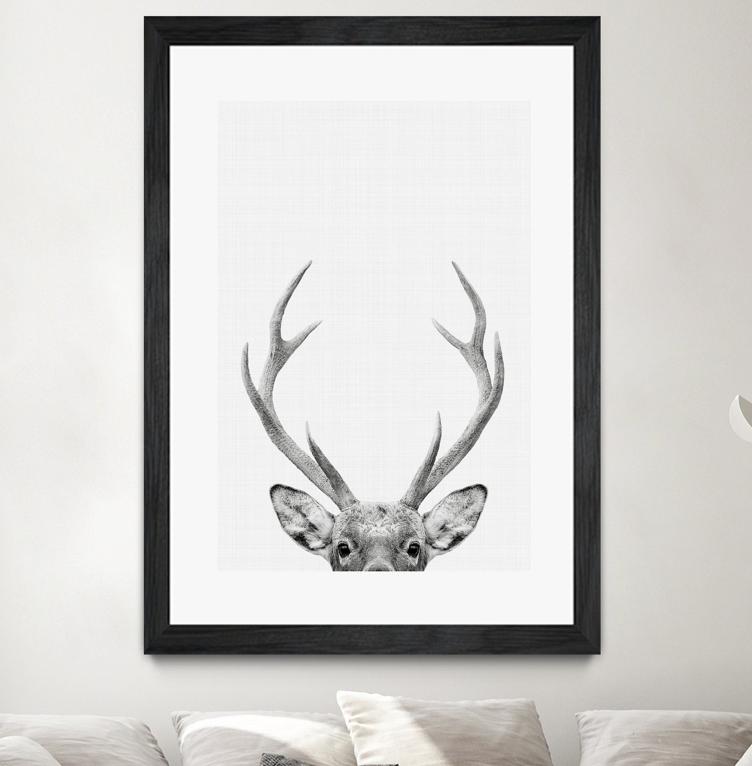 Deer Portrait by Justinas Jokubauskas on GIANT ART - black photo manipulation