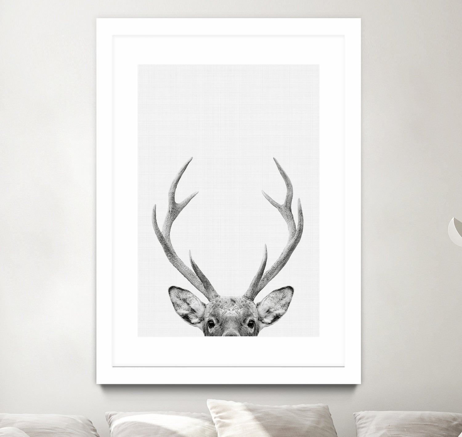 Deer Portrait by Justinas Jokubauskas on GIANT ART - black photo manipulation