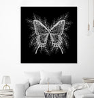 Black and White Butterfly Design by Brigitte Carre on GIANT ART - black digital painting