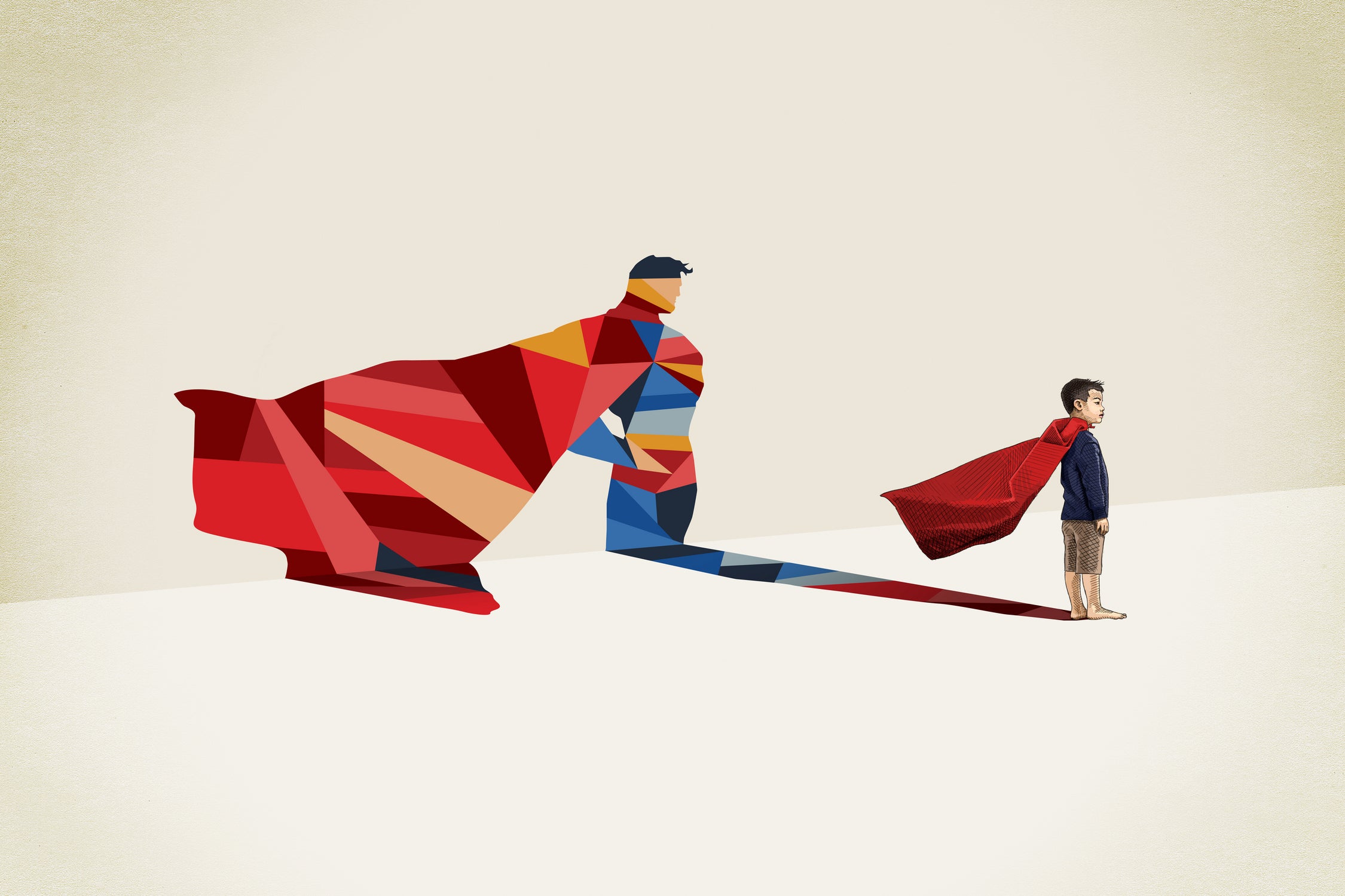 Asian Hero by Jason Ratliff on GIANT ART - red digital painting