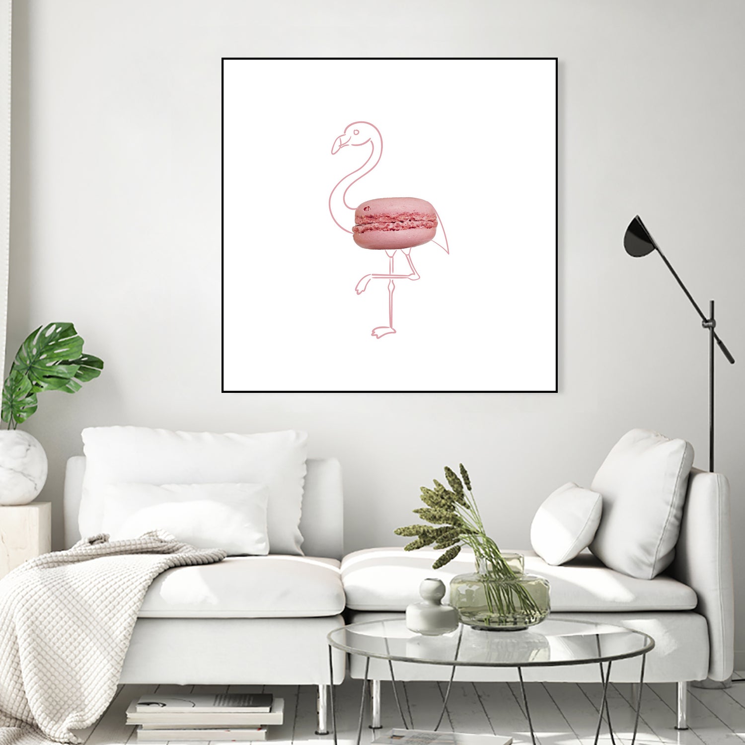 Macaron flamingo by Olivia Lorot on GIANT ART - pink photo illustration