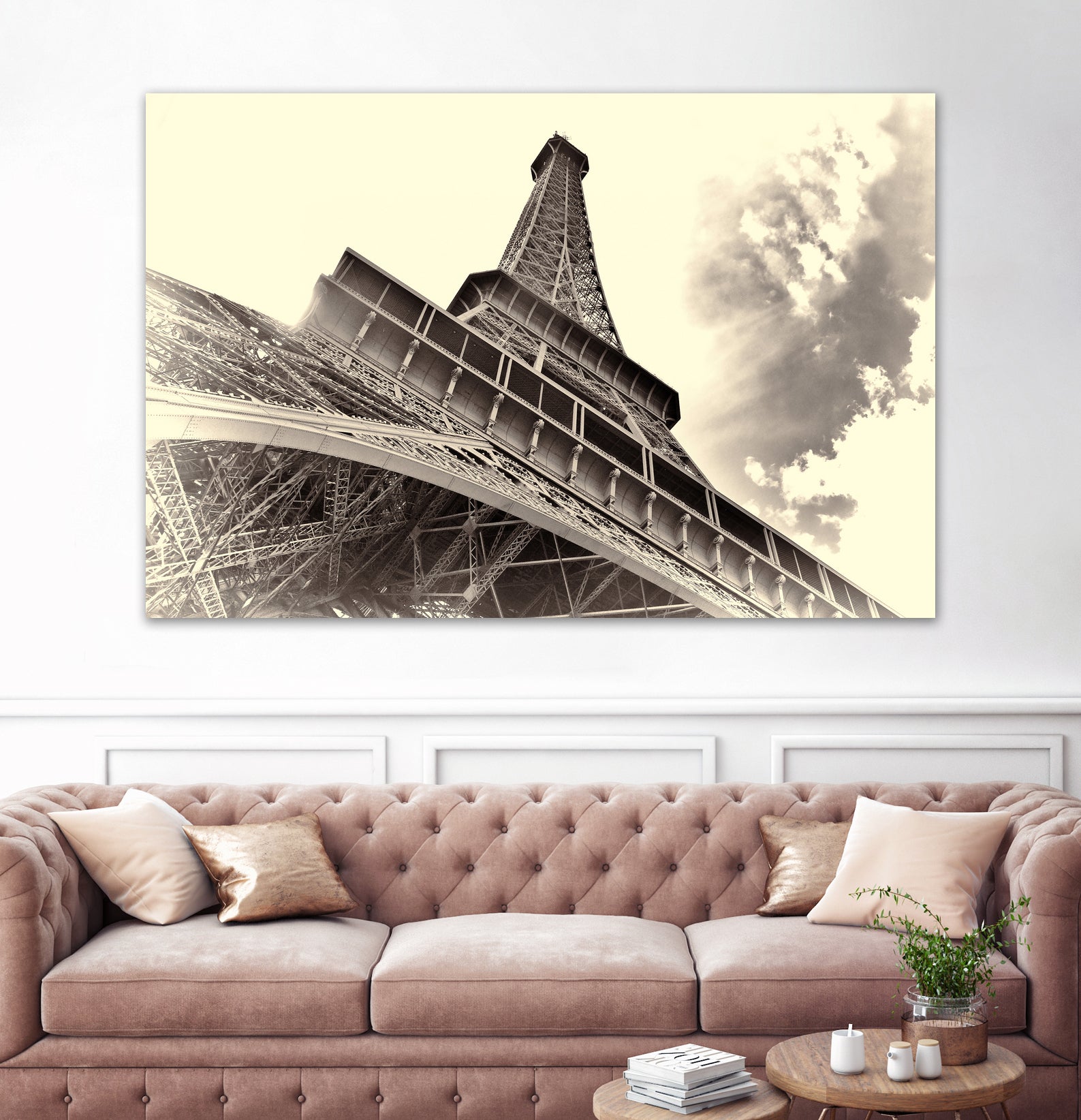 Eiffel Tower in Paris by I Bjork on GIANT ART - brown photo manipulation