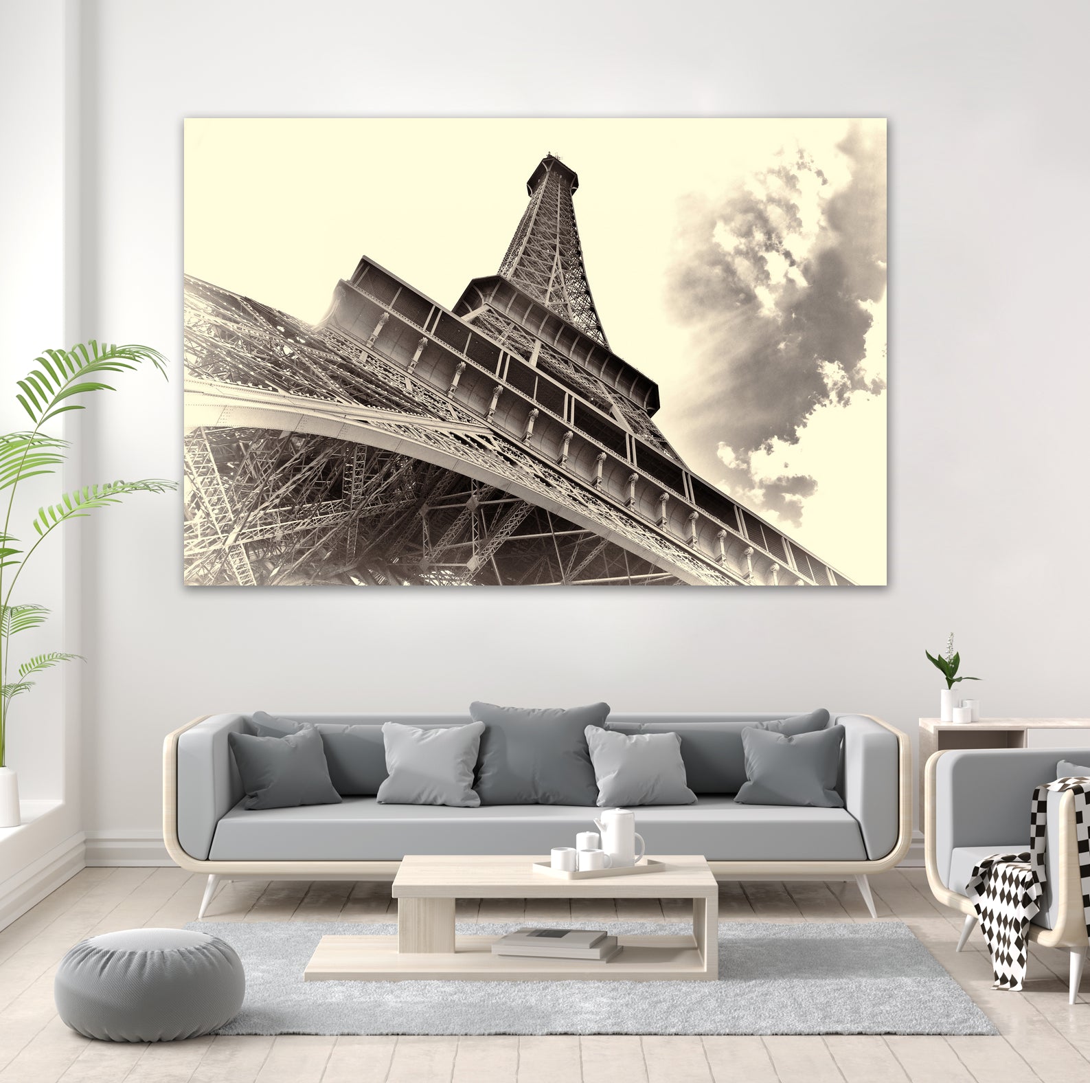 Eiffel Tower in Paris by I Bjork on GIANT ART - brown photo manipulation