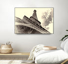 Eiffel Tower in Paris by I Bjork on GIANT ART - brown photo manipulation