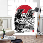 Attack on Japan Temple by Antonio Camarena on GIANT ART - white digital painting