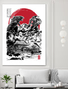 Attack on Japan Temple by Antonio Camarena on GIANT ART - white digital painting