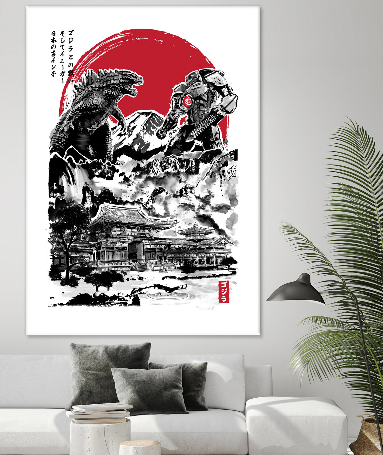 Attack on Japan Temple by Antonio Camarena on GIANT ART - white digital painting