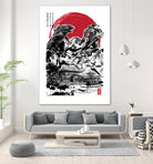 Attack on Japan Temple by Antonio Camarena on GIANT ART - white digital painting