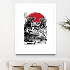 Attack on Japan Temple by Antonio Camarena on GIANT ART - white digital painting