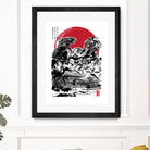 Attack on Japan Temple by Antonio Camarena on GIANT ART - white digital painting