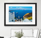 Santorini by Haris Kavalla on GIANT ART - blue photo manipulation