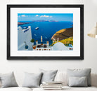 Santorini by Haris Kavalla on GIANT ART - blue photo manipulation