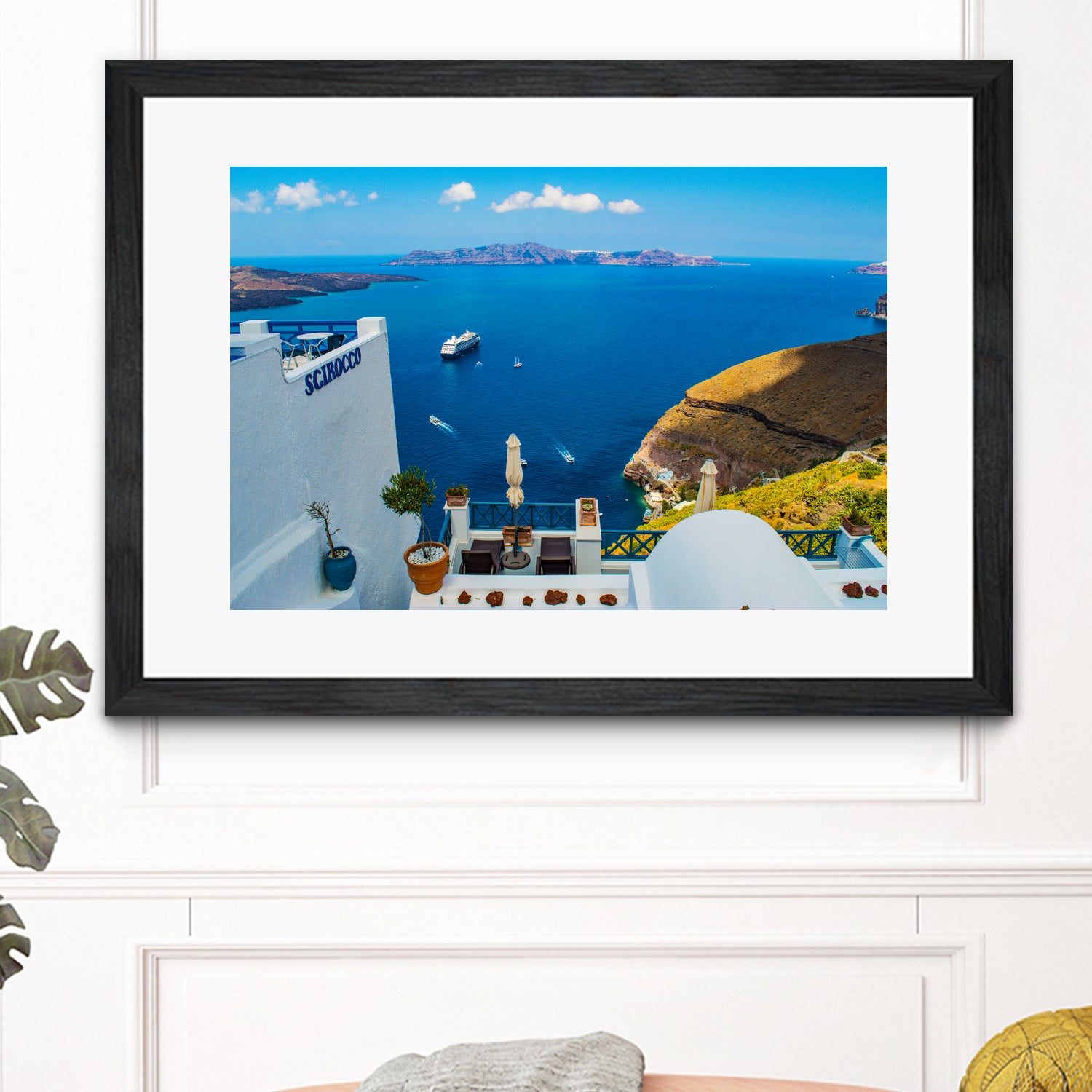 Santorini by Haris Kavalla on GIANT ART - blue photo manipulation