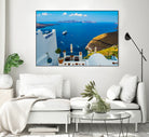 Santorini by Haris Kavalla on GIANT ART - blue photo manipulation