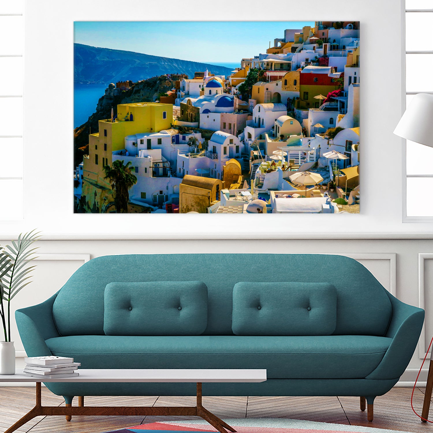 Oia Santorini. by Haris Kavalla on GIANT ART - blue photo manipulation