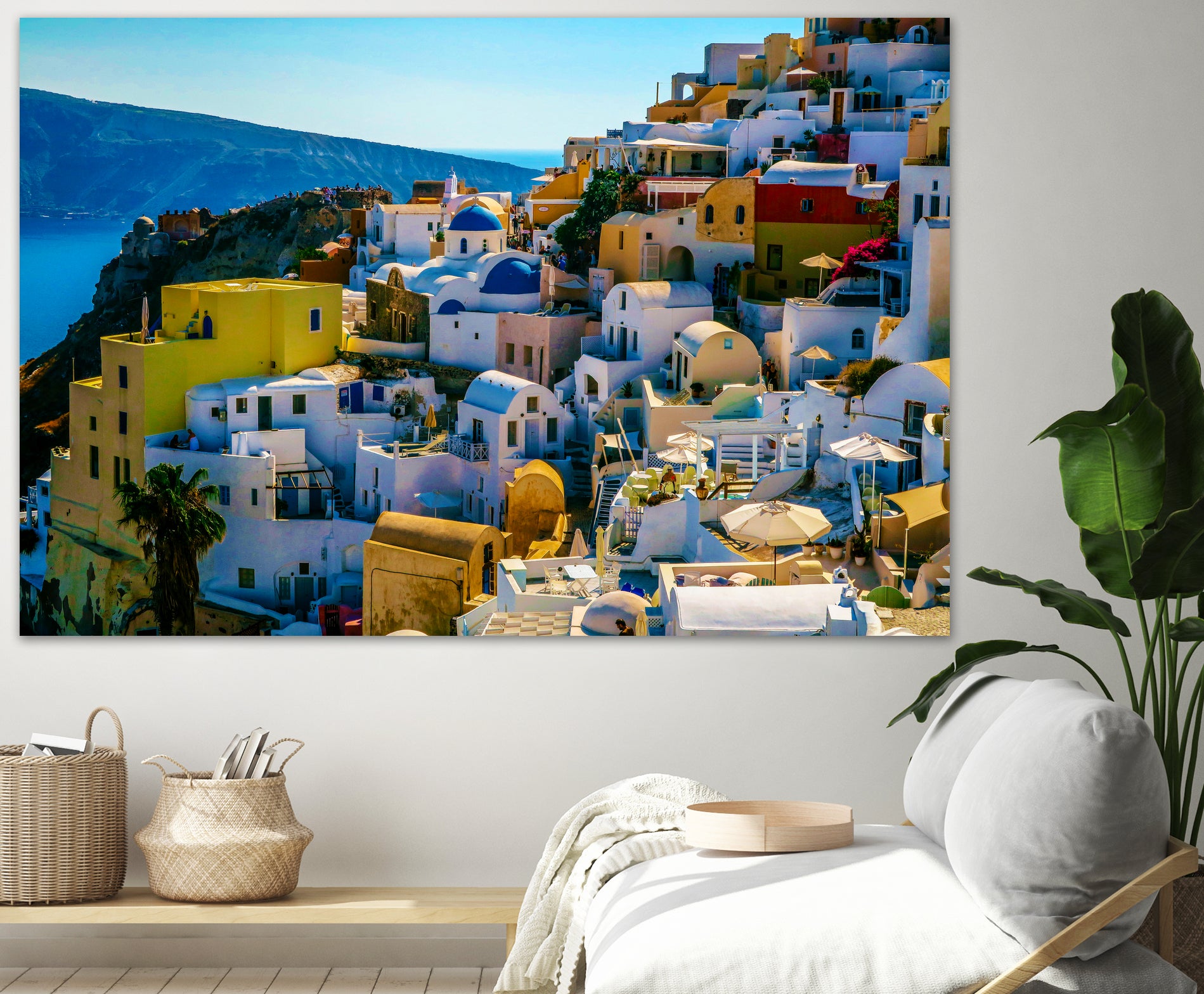 Oia Santorini. by Haris Kavalla on GIANT ART - blue photo manipulation